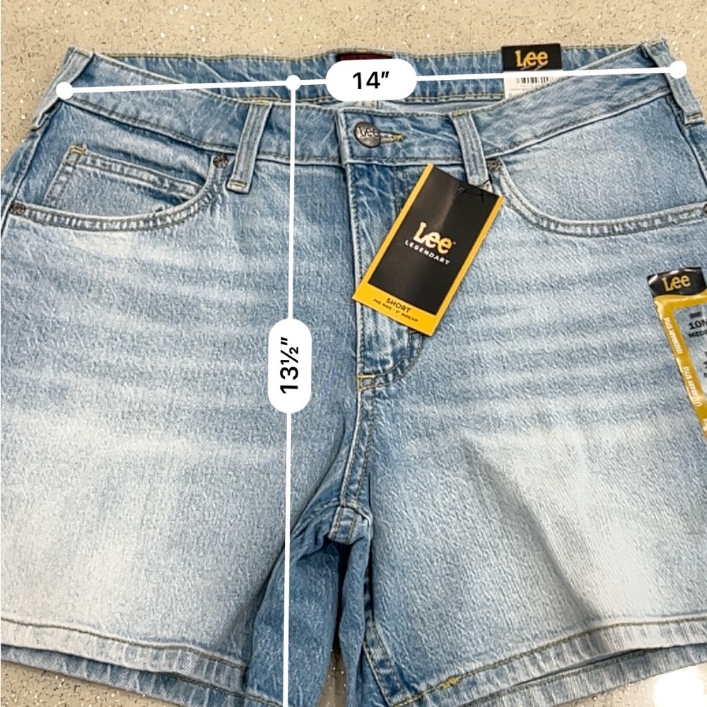 Lee Legendary New Love Denim Shorts Mid Rise Women’s Size 10 Medium, 5” Inseam - Picture 15 of 15